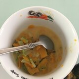ブロッコリーの軸とかぼちゃで簡単スープ